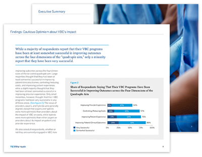 Screenshot of two interior pages from the report